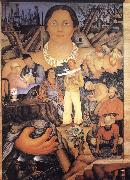 Diego Rivera Allegory of California china oil painting artist